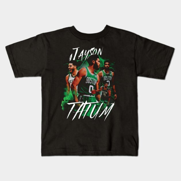 Jayson Tatum MVP Kids T-Shirt by Anisa Wati